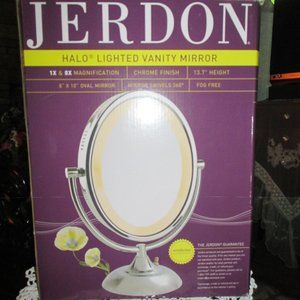 Jerdon Halo Lighted Vanity Mirror